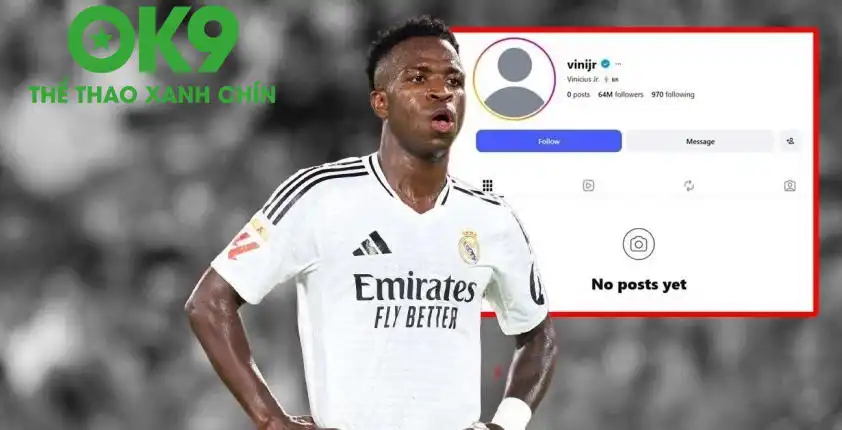Vinicius xóa mọi thông tin về Real Madrid trên Instagram cá nhân